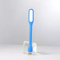 Гибкий фонарик LED USB синий