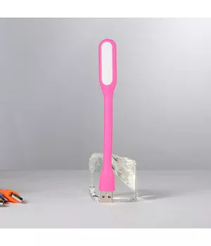 Гибкий фонарик LED USB розовый Гибкий фонарик LED USB розовый