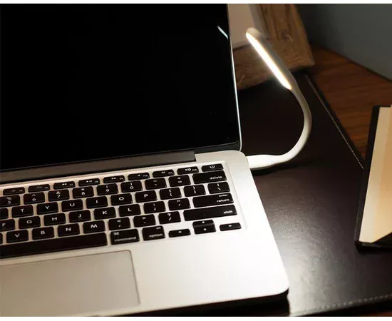 Гнучкий ліхтарик LED USB помаранчевий