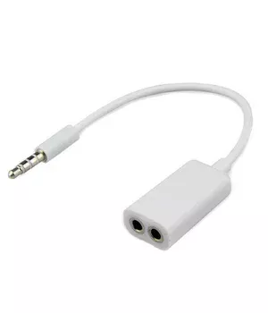 Кабель-переходник Jack 3.5 M/2 F белый Кабель-переходник Jack 3.5 M/2 F белый