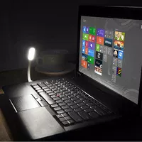 Гибкий фонарик LED USB оранжевый