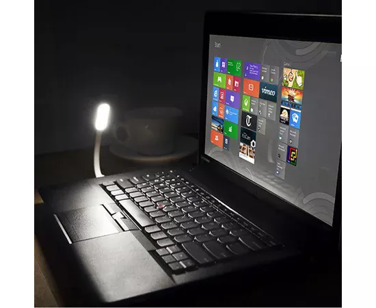 Гнучкий ліхтарик LED USB помаранчевий