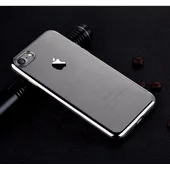 Силиконовый серый прозрачный чехол для iPhone 7/8