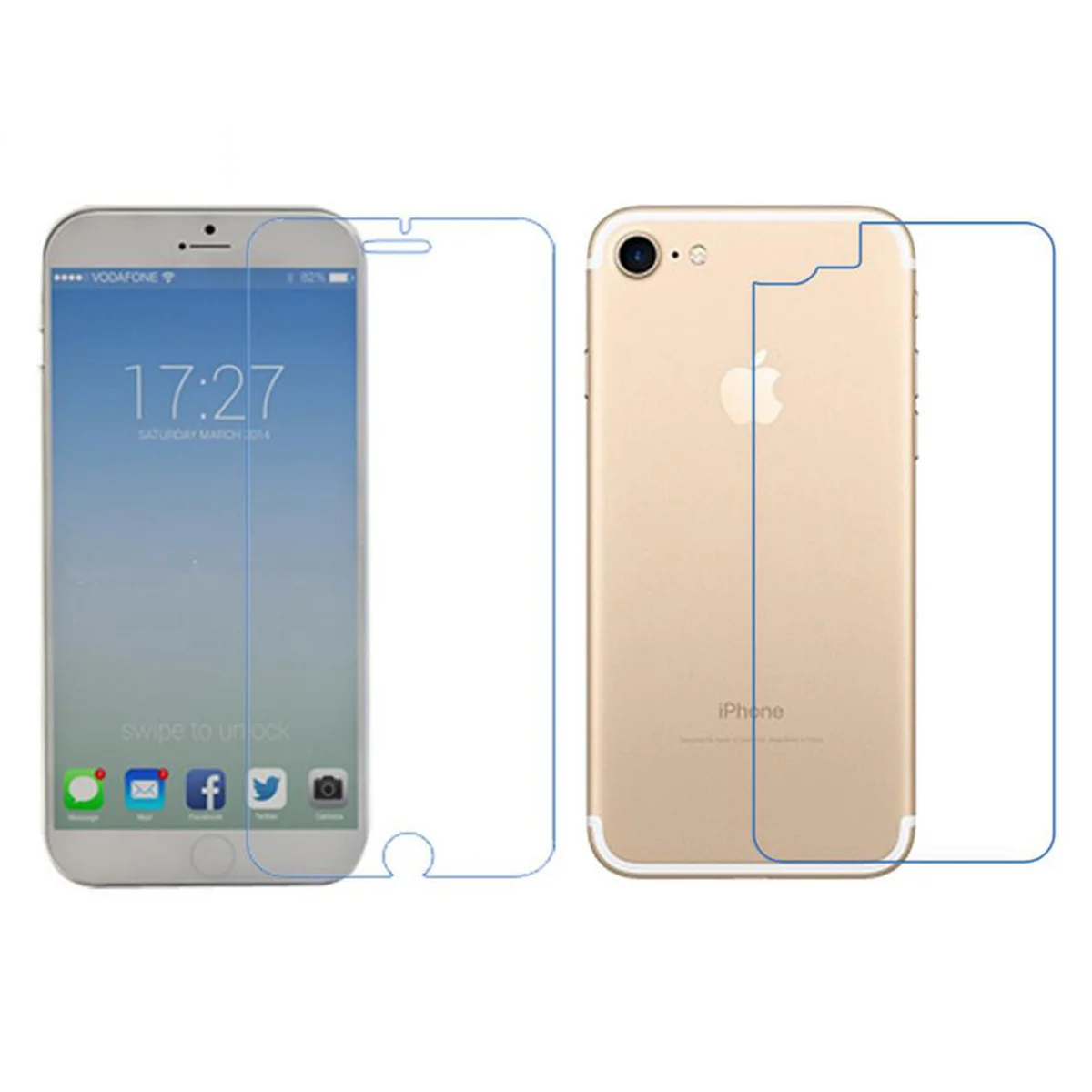 Комплект плівок (передня + задня частина) для iPhone 7/8
