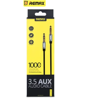 AUX кабель 3.5mm "Remax" 1m черный