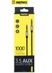 AUX кабель 3.5mm "Remax" 1m черный