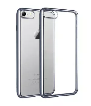 Силиконовый серый прозрачный чехол для iPhone 7/8 Силиконовый серый прозрачный чехол для iPhone 7/8