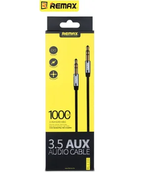 AUX кабель 3.5mm "Remax" 1m черный