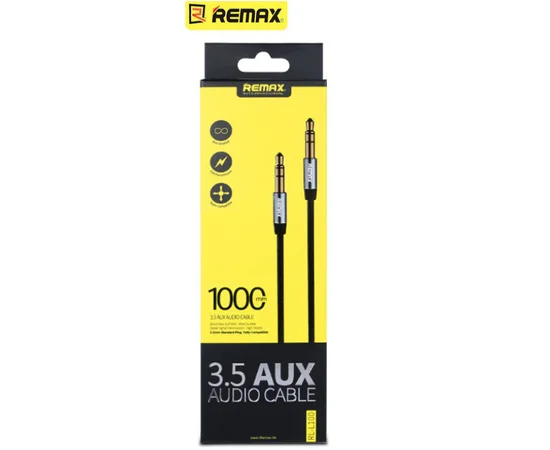 AUX кабель 3.5mm "Remax" 1m черный