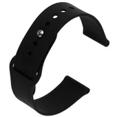 Силиконовый черный ремешок для iWatch 38mm
