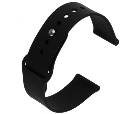 Силіконовий чорний ремінець для iWatch 38mm