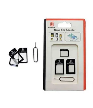 Комплект переходников "Griffin" для Nano/Micro SIM + iСкрепка Комплект переходников "Griffin" для Nano/Micro SIM + iСкрепка