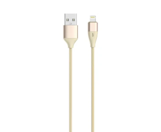 Lightning USB кабель "Devia Blitz" Led Light 1m золотой для iPhone/iPod/iPad