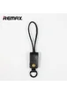 Lightning USB кабель-брелок "Remax Western" 33cm черный для iPhone/iPod/iPad