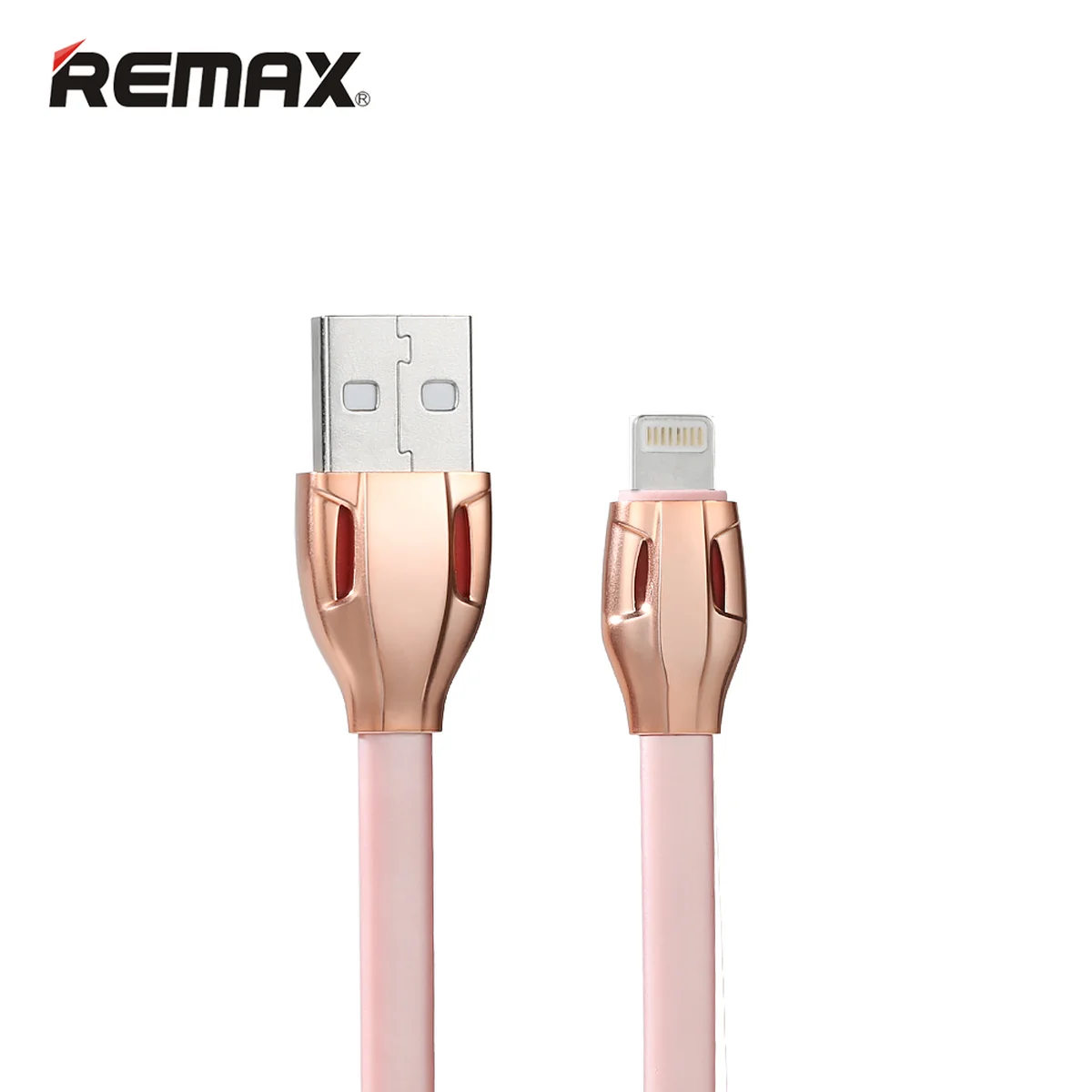 Lightning USB кабель "Remax Cobra" 1m Rose Gold для iPhone / iPod / iPad