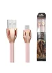 Lightning USB кабель "Remax Cobra" 1m Rose Gold для iPhone/iPod/iPad