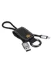 Lightning USB кабель-брелок "Remax Western" 33cm черный для iPhone/iPod/iPad