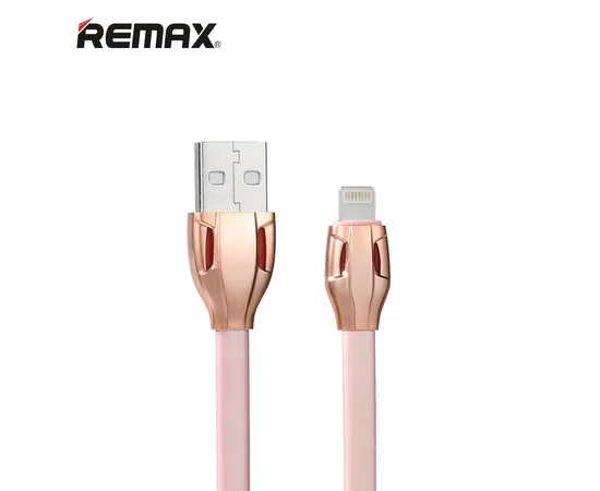 Lightning USB кабель "Remax Cobra" 1m Rose Gold для iPhone/iPod/iPad