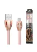 Lightning USB кабель "Remax Cobra" 1m Rose Gold для iPhone/iPod/iPad
