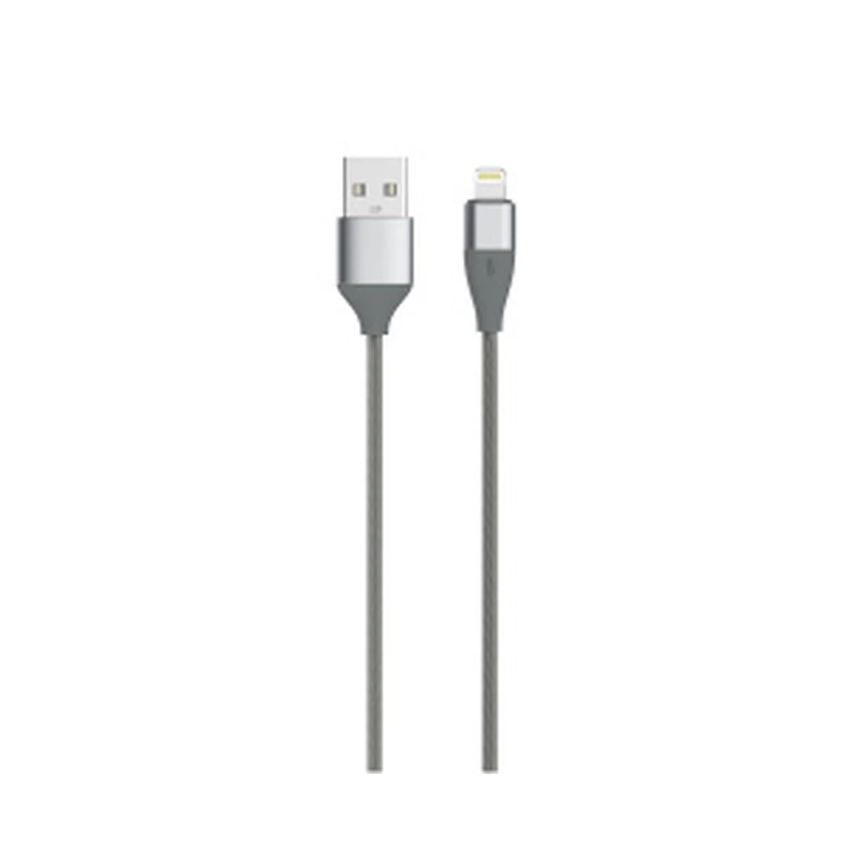 Lightning USB кабель "Devia Blitz" Led Light 1m сірий для iPhone / iPod / iPad