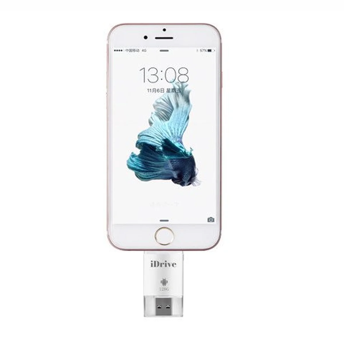 iDRIVE 16GB / Флеш накопитель для iPhone / Lightning + USB + microUSB