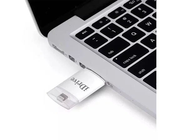 iDRIVE 16GB / Флеш накопитель для iPhone / Lightning + USB + microUSB