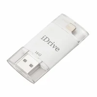 iDRIVE 16GB / Флеш накопитель для iPhone / Lightning + USB + microUSB