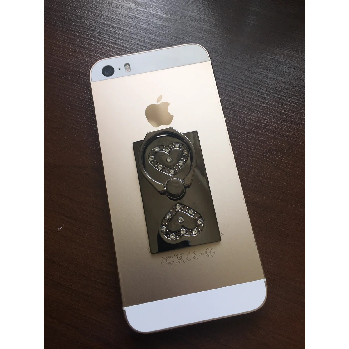 Кільце-тримач "Сердечка" чорне для iPhone