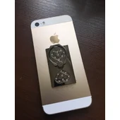 Кольцо-держатель "Сердечки" черное для iPhone