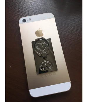 Кольцо-держатель "Сердечки" черное для iPhone Кольцо-держатель "Сердечки" черное для iPhone