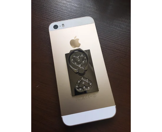 Кільце-тримач "Сердечка" чорне для iPhone