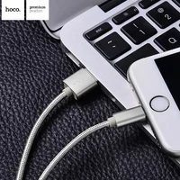 Lightning USB кабель "Hoco" x2 сірий 1m для iPhone / iPod / iPad