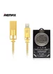 Lightning USB кабель "Remax Royalty" 1m золотой для iPhone/iPod/iPad