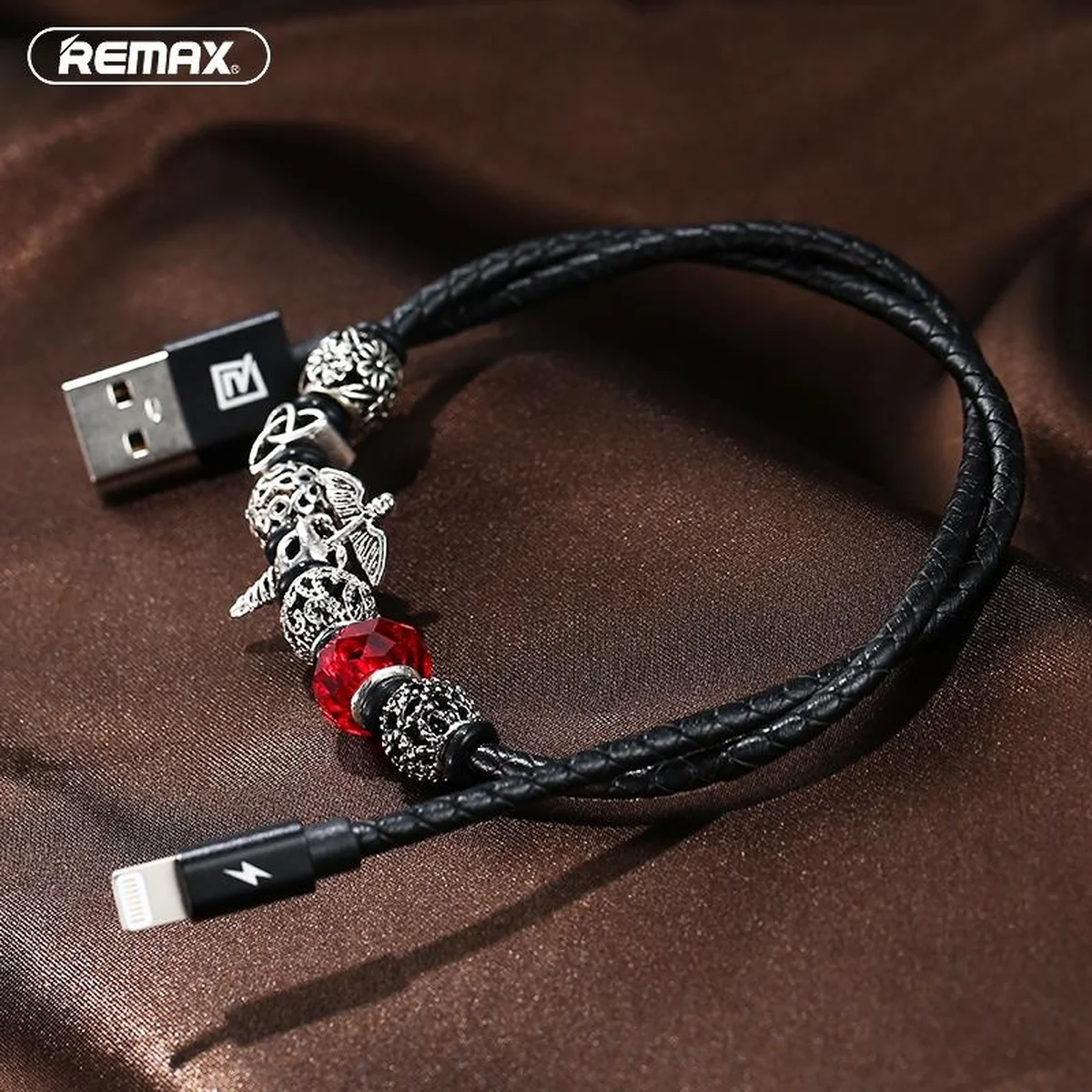Lightning USB кабель "Remax Poison" JEWELERY  0.5m черный для iPhone/iPod/iPad