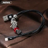 Lightning USB кабель "Remax Poison" JEWELERY  0.5m черный для iPhone/iPod/iPad