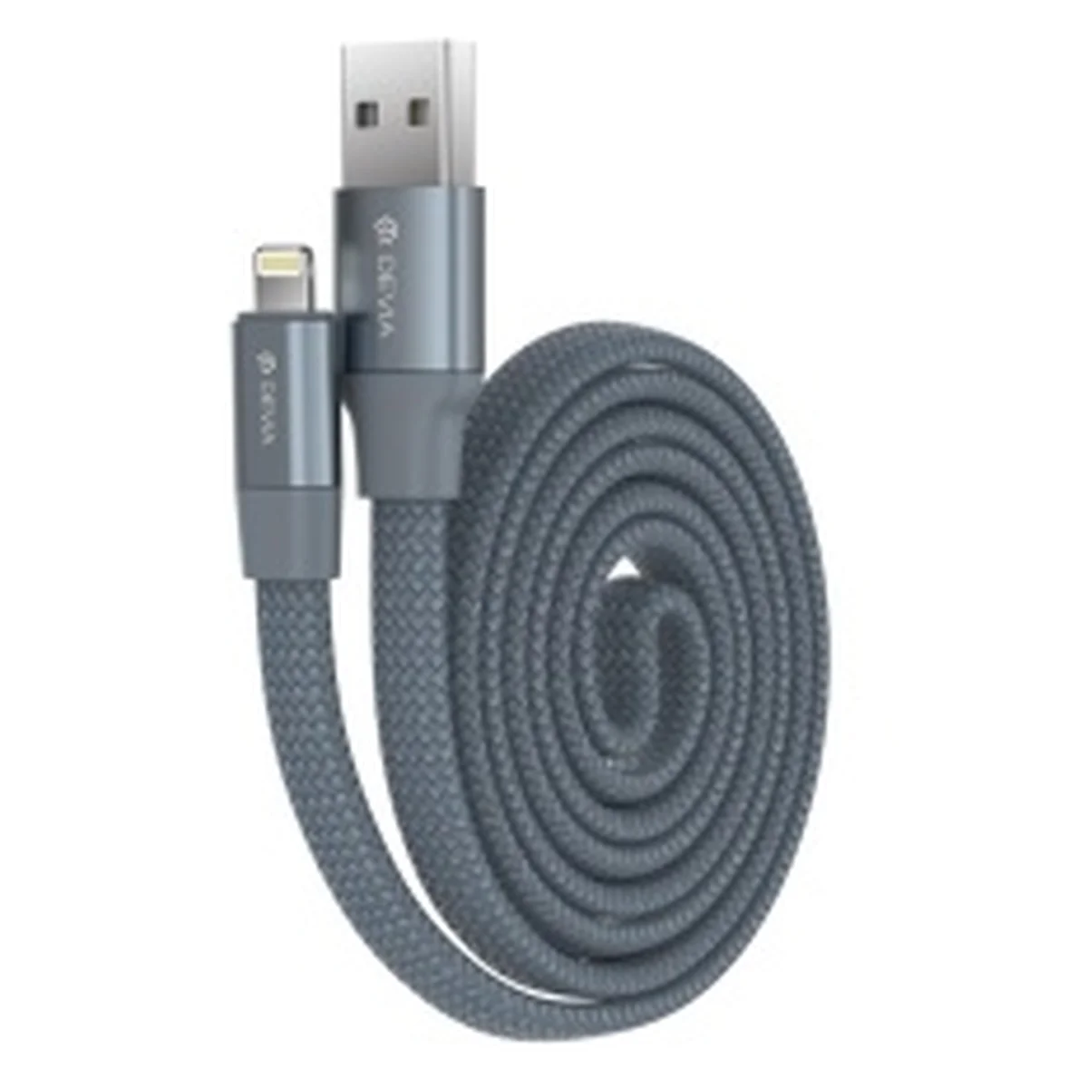 Lightning USB кабель "Devia Ring" Y1 0.8m серый для iPhone/iPod/iPad