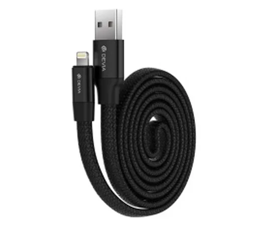 Lightning USB кабель "Devia Ring" Y1 0.8m черный для iPhone/iPod/iPad