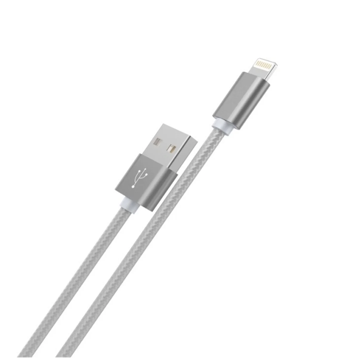 Lightning USB кабель "Hoco" x2 сірий 1m для iPhone / iPod / iPad