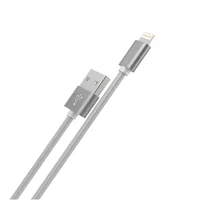 Lightning USB кабель "Hoco" x2 сірий 1m для iPhone / iPod / iPad