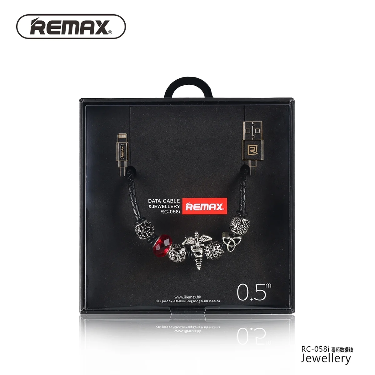 Lightning USB кабель "Remax Poison" JEWELERY  0.5m черный для iPhone/iPod/iPad
