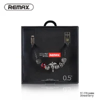 Lightning USB кабель "Remax Poison" JEWELERY  0.5m черный для iPhone/iPod/iPad