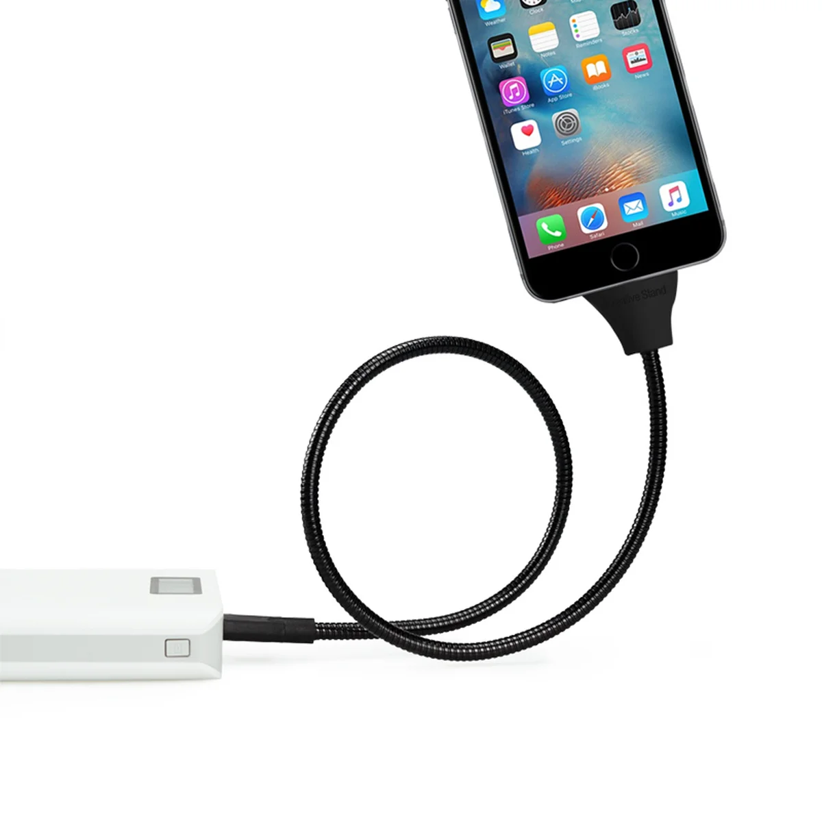 Lightning USB кабель-держатель "Flexible" Rose Gold 0.5m для iPhone/iPod/iPad