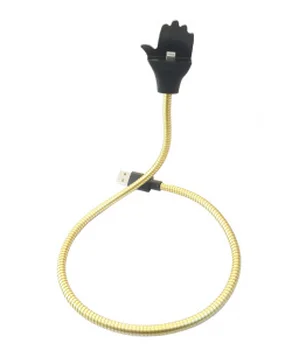 Lightning USB кабель-держатель "Flexible" золотой 0.5m для iPhone/iPod/iPad Lightning USB кабель-держатель "Flexible" золотой 0.5m для iPhone/iPod/iPad