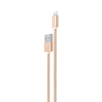 Lightning USB кабель "Hoco" x2 золотой 1m для iPhone/iPod/iPad