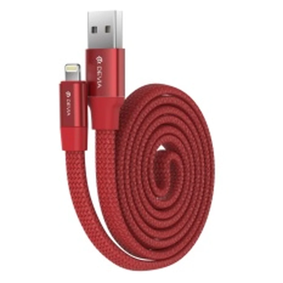 Lightning USB кабель "Devia Ring" Y1 0.8m красный для iPhone/iPod/iPad