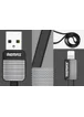 Lightning USB кабель "Remax Metal" 1m черный для iPhone/iPod/iPad