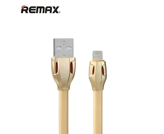 Lightning USB кабель "Remax Cobra" 1m золотой для iPhone/iPod/iPad