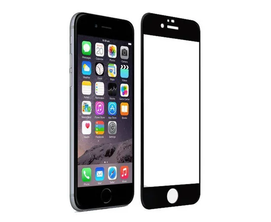 Защитное стекло 3D "Devia" Jade черное для iPhone 6/6S