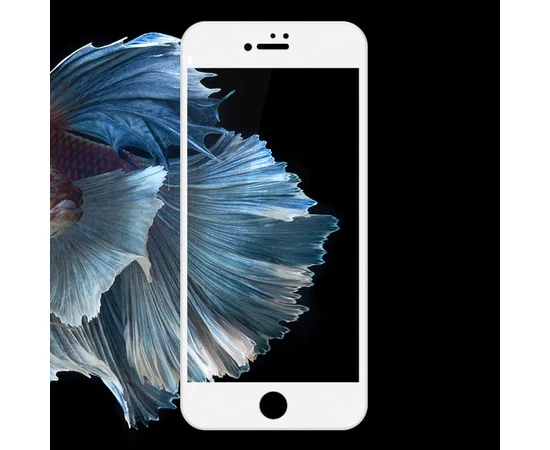 Защитное стекло 3D "Devia" Jade белое для iPhone 6 Plus/6S Plus