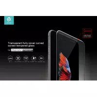 Защитное стекло Full Cover "Devia" прозрачное для iPhone 6/6S